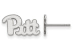LogoArt Sterling Silver University Of Pittsburgh Xs Post Earrings