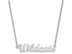LogoArt Sterling Silver Kansas State University Medium Pendant Necklace