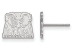LogoArt Sterling Silver University Of Alabama Xs Post Earrings