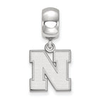 LogoArt Sterling Silver University Of Nebraska Small Bead Charm Charm