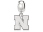 LogoArt Sterling Silver University Of Nebraska Small Bead Charm Charm