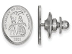 LogoArt Sterling Silver University Of South Carolina Crest Lapel Pin