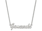 LogoArt Sterling Silver University Of South Carolina Medium Pendant Necklace