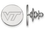LogoArt Sterling Silver Virginia Tech Lapel Pin