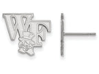 LogoArt Sterling Silver Wake Forest University Small Post Earrings