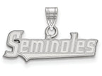 LogoArt Sterling Silver Florida State University Small Pendant Necklace