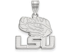 LogoArt Sterling Silver Louisiana State University Medium Pendant Necklace