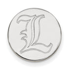 LogoArt Sterling Silver Michigan State University Medium Enamel Disc Pendant Necklace