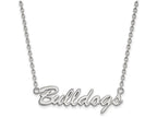 LogoArt Sterling Silver University Of Georgia Pendant Necklace
