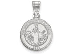 LogoArt Sterling Silver University Of Alabama Medium Crest Pendant Necklace