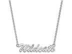 LogoArt Sterling Silver University Of Kentucky Medium Pendant Necklace