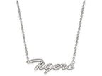 LogoArt Sterling Silver Louisiana State University Medium Pendant Necklace