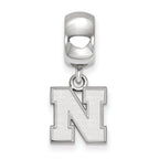 LogoArt Sterling Silver University Of Nebraska Xs Bead Charm Charm