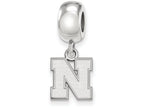 LogoArt Sterling Silver University Of Nebraska Xs Bead Charm Charm