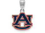 Logoart 925 Sterling Silver Auburn University Medium Enamel Pendant