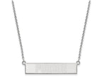 Logoart 925 Sterling Silver Purdue University Small Bar Necklace