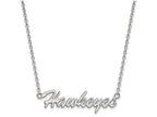 LogoArt Sterling Silver University Of Iowa Medium Pendant Necklace