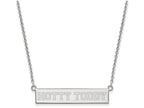 Logoart 925 Sterling Silver University Of Mississippi Small Bar Necklace hottytoddy