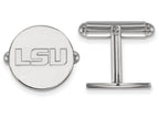 LogoArt Sterling Silver Louisiana State University Cuff Links