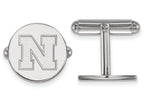 LogoArt Sterling Silver University Of Nebraska Cuff Links