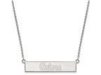 Logoart 925 Sterling Silver University Of Florida Small Bar Necklace