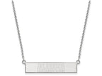 Logoart 925 Sterling Silver The University Of Alabama Small Bar Necklace