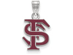 Logoart 925 Sterling Silver Florida State University Medium Enamel Pendant