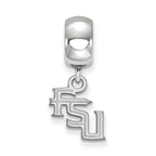 Logoart 925 Sterling Silver Florida State University Extra Small Dangle Bead Charm