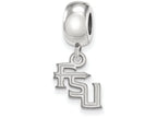 Logoart 925 Sterling Silver Florida State University Extra Small Dangle Bead Charm