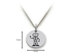 Family Values 925 Sterling Silver Dad Disc Pendant Necklace - Chain Included