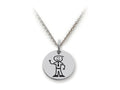 Family Values 925 Sterling Silver Dad Disc Pendant Necklace - Chain Included