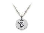 Family Values 925 Sterling Silver Dad Disc Pendant Necklace - Chain Included