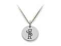 Family Values 925 Sterling Silver Boy Disc Pendant Necklace - Chain Included