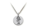 Family Values 925 Sterling Silver Mom with Plants Disc Pendant Necklace - Chain Included