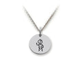 Family Values 925 Sterling Silver Baby Boy Disc Pendant Necklace - Chain Included
