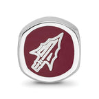 Logoart 925 Sterling Silver University Of Florida State Cushion-Cut Enameled Bead