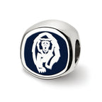 LogoArt Sterling Silver University Of California Berkeley Cal Script Cushion-Cut Double Logo Bead Charm