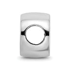 Logoart 925 Sterling Silver Univ Of South Dakota Sd Paw Print 2-sided Enameled Bead