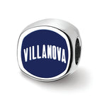 Logoart 925 Sterling Silver Villanova University 2-sided Enameled Bead