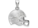 LogoArt Sterling Silver Florida State University Arrow 3D Football Helmet W/ Logo Pendant Necklace