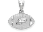Logoart 925 Sterling Silver Purdue University Football Pendant