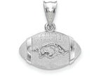 Logoart 925 Sterling Silver University Of Arkansas Football Pendant