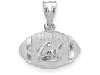 Logoart 925 Sterling Silver University Of California Berkeley Football Pendant