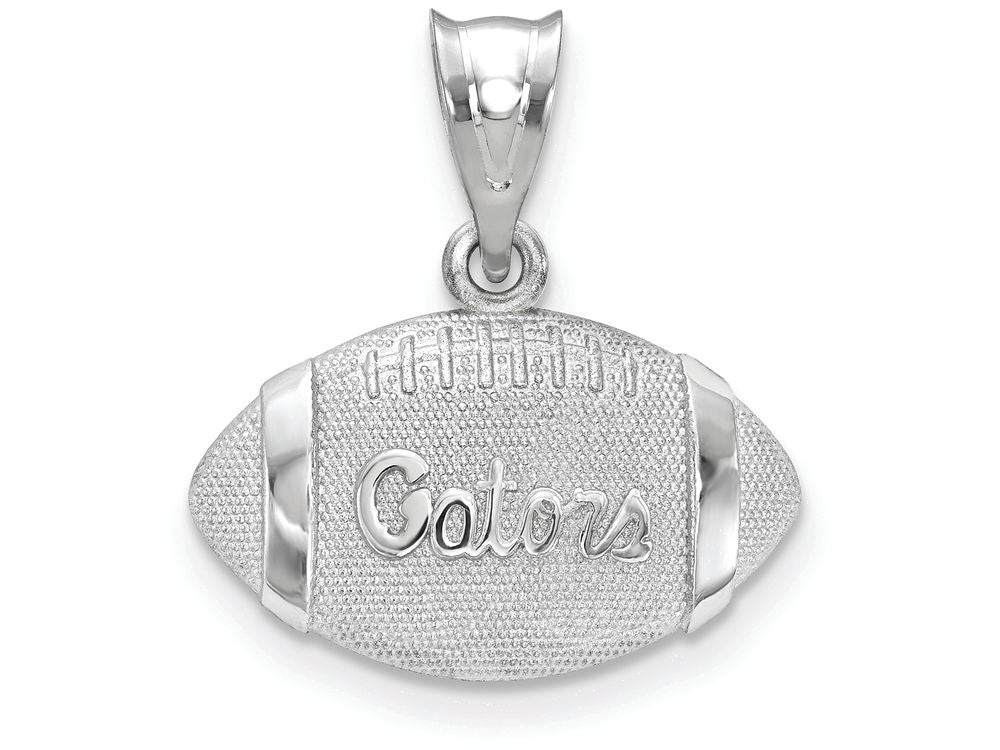 Logoart 925 Sterling Silver University Of Florida Football Pendant