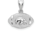 Logoart 925 Sterling Silver The University Of Iowa Football Pendant