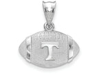 Logoart 925 Sterling Silver University Of Tennessee Football Pendant
