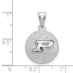 Logoart 925 Sterling Silver Purdue University Basketball Pendant