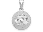 Logoart 925 Sterling Silver The University Of North Carolina Basketball Pendant