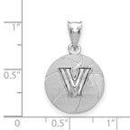 Logoart 925 Sterling Silver Villanova University Basketball Pendant