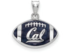 Logoart 925 Sterling Silver Univ. Of California Berkeley Enameled Football Pendant